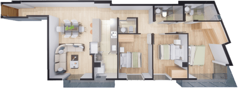 Departamento 304 - 404 